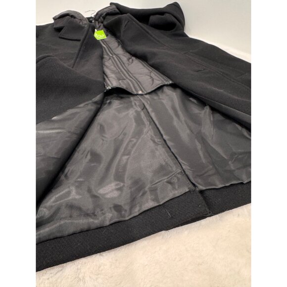 New Sam Edelman Men's Size XL Single Breasted Wool Blend Hooded Coat *Defect* - Picture 9 of 16